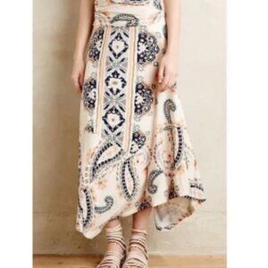 Anthropologie Maeve Asymmetrical Multi Way Skirt